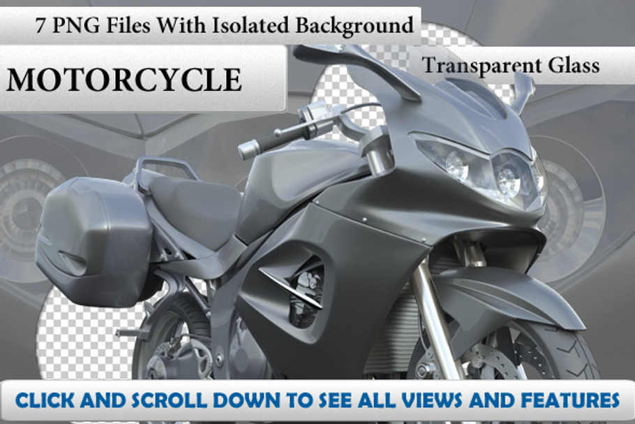 Motorcycle Isolated 7 Renders in Objects - product preview 8