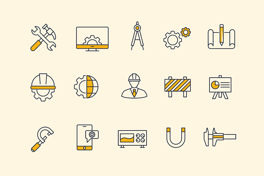 15 Engineering Icons in Icons - product preview 8
