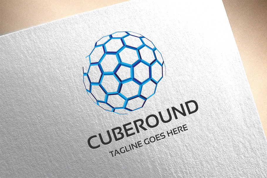 Cube Round Logo in Logo Templates - product preview 8