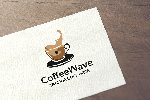 Coffee Wave Logo in Logo Templates - product preview 2