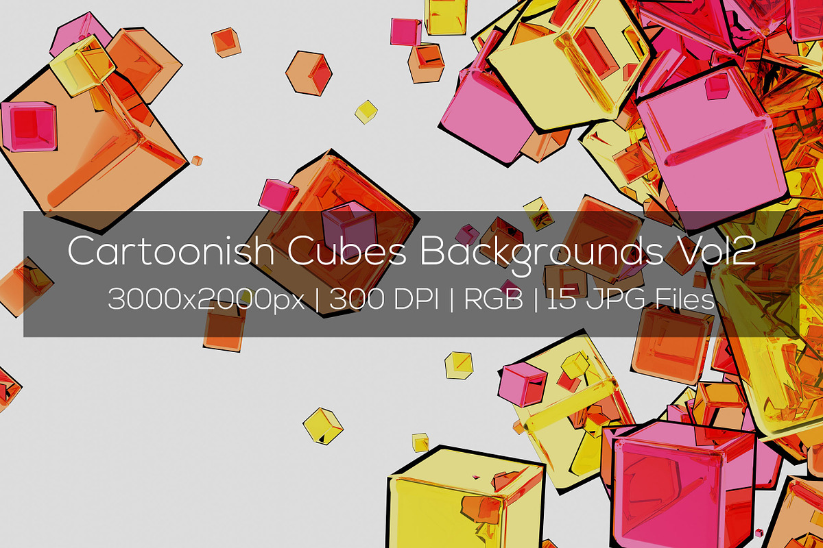 Cartoonish Cubes Backgrounds Vol2 in Textures - product preview 8