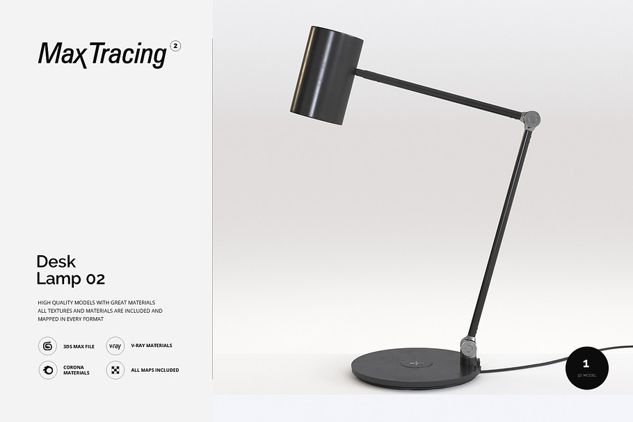 Desk Lamp 02 3d Models Creative Market