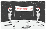 happy new year with aliens