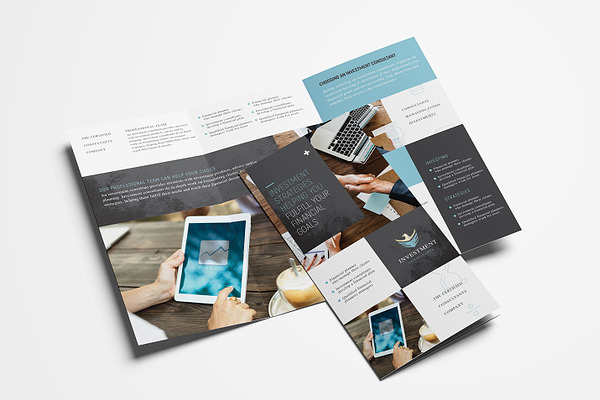 Financial Trifold Brochure Template