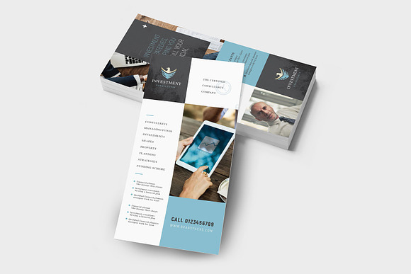 Financial DL Card Template in Card Templates - product preview 2
