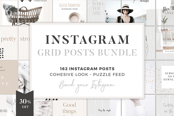 Instagram Grid Posts Bundle