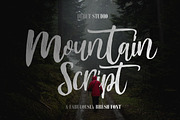 Mountain Script - Brush Font