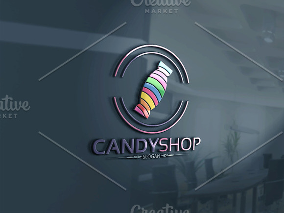 Candy Shop Logo Version2 in Logo Templates - product preview 2