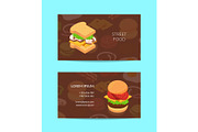 Vector isometric burger business