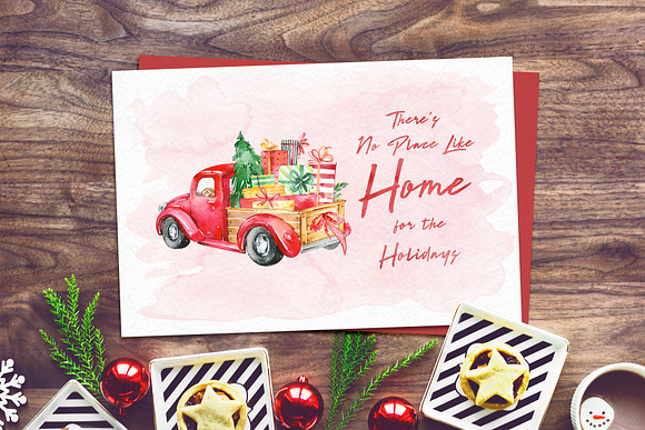 Christmas Trucks Collection in Illustrations - product preview 3