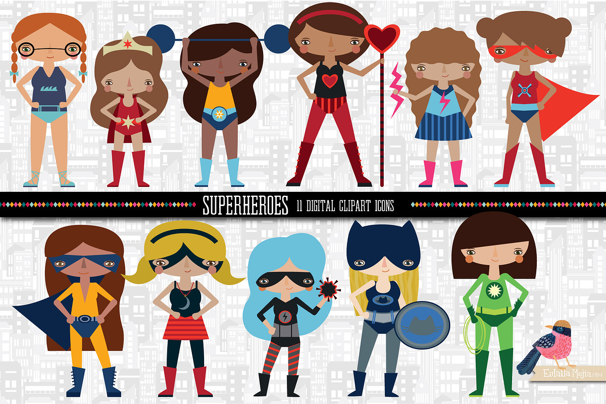 Super Heroines in Superhero Icons - product preview 8