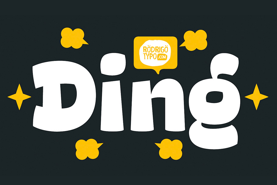 Ding! in Comic Sans Fonts - product preview 8