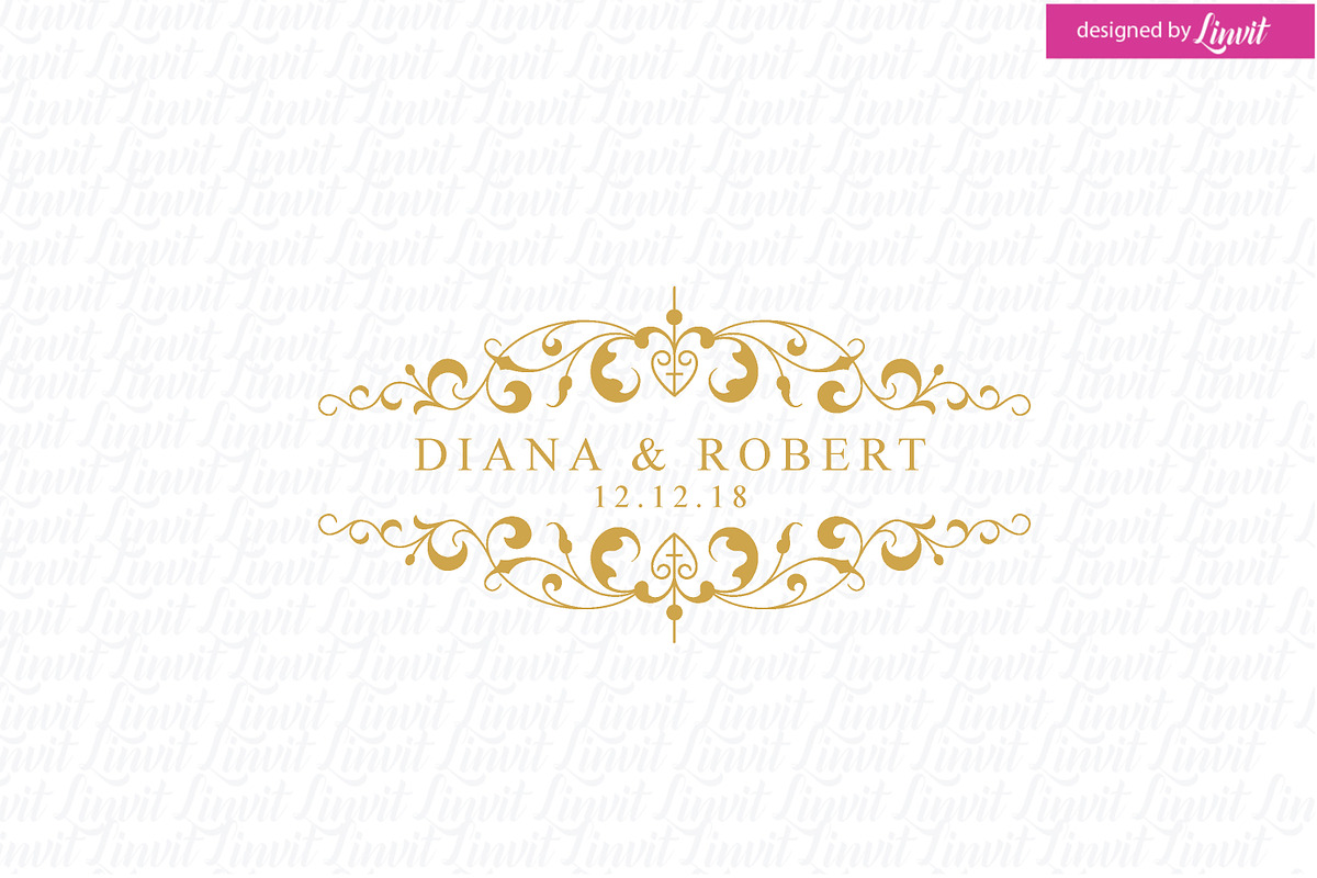 Simple Wedding Logo in Logo Templates - product preview 8
