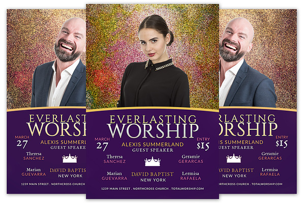 Everlasting Worship Church Flyer