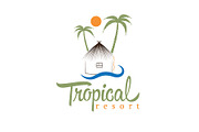 Logo for tropical resort