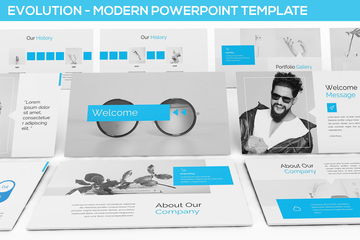 Evolution - Modern Powerpoint in PowerPoint Templates - product preview 8