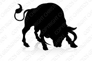 Bull Farm Animal Silhouette