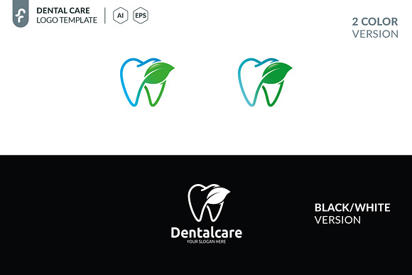 Dental Care Logo in Logo Templates - product preview 4