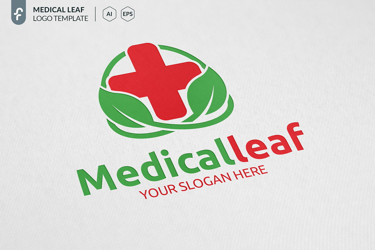 Medical Leaf Logo in Logo Templates - product preview 8