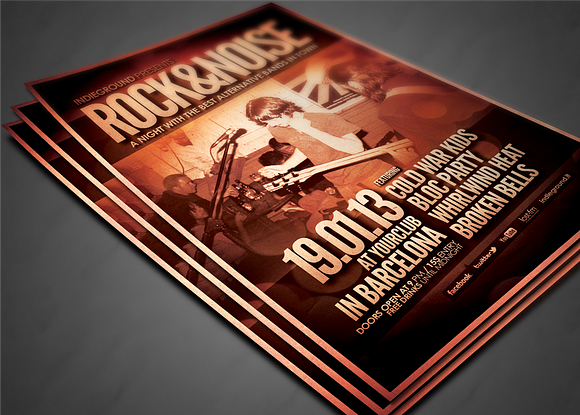 Flyer Mock Ups in Print Mockups - product preview 3