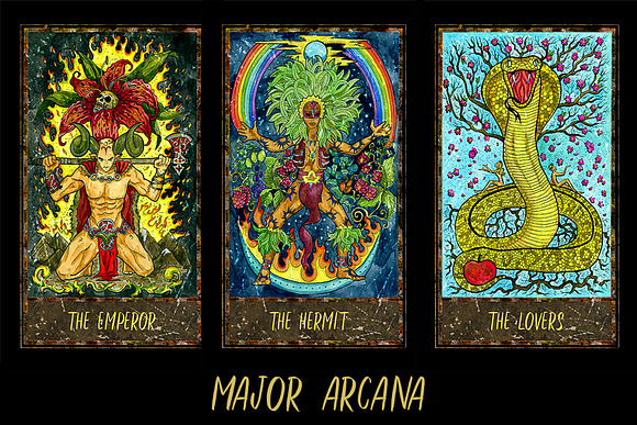 Magic Gate Tarot Deck colorful in Illustrations - product preview 1