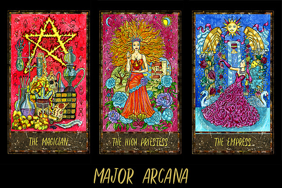 Magic Gate Tarot Deck colorful in Illustrations - product preview 2
