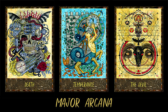 Magic Gate Tarot Deck colorful in Illustrations - product preview 4