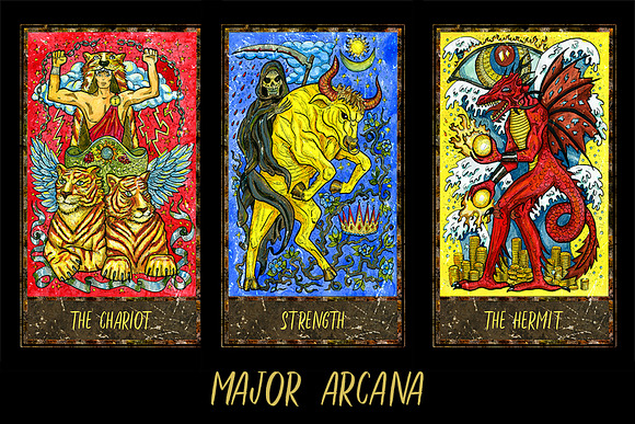 Magic Gate Tarot Deck colorful in Illustrations - product preview 5