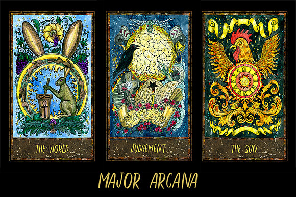 Magic Gate Tarot Deck colorful in Illustrations - product preview 8