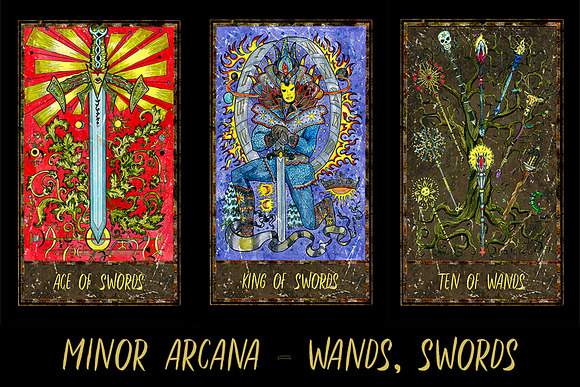 Magic Gate Tarot Deck colorful in Illustrations - product preview 14
