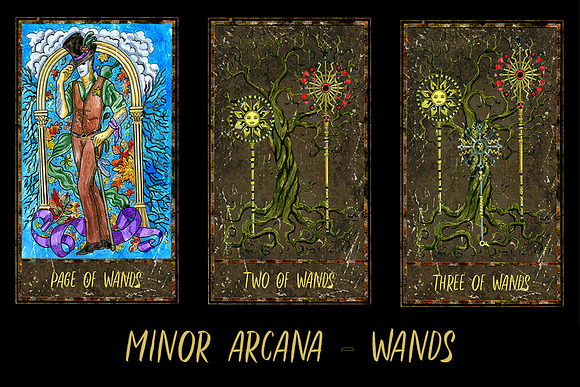 Magic Gate Tarot Deck colorful in Illustrations - product preview 16