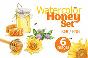 Watercolor Honey Set
