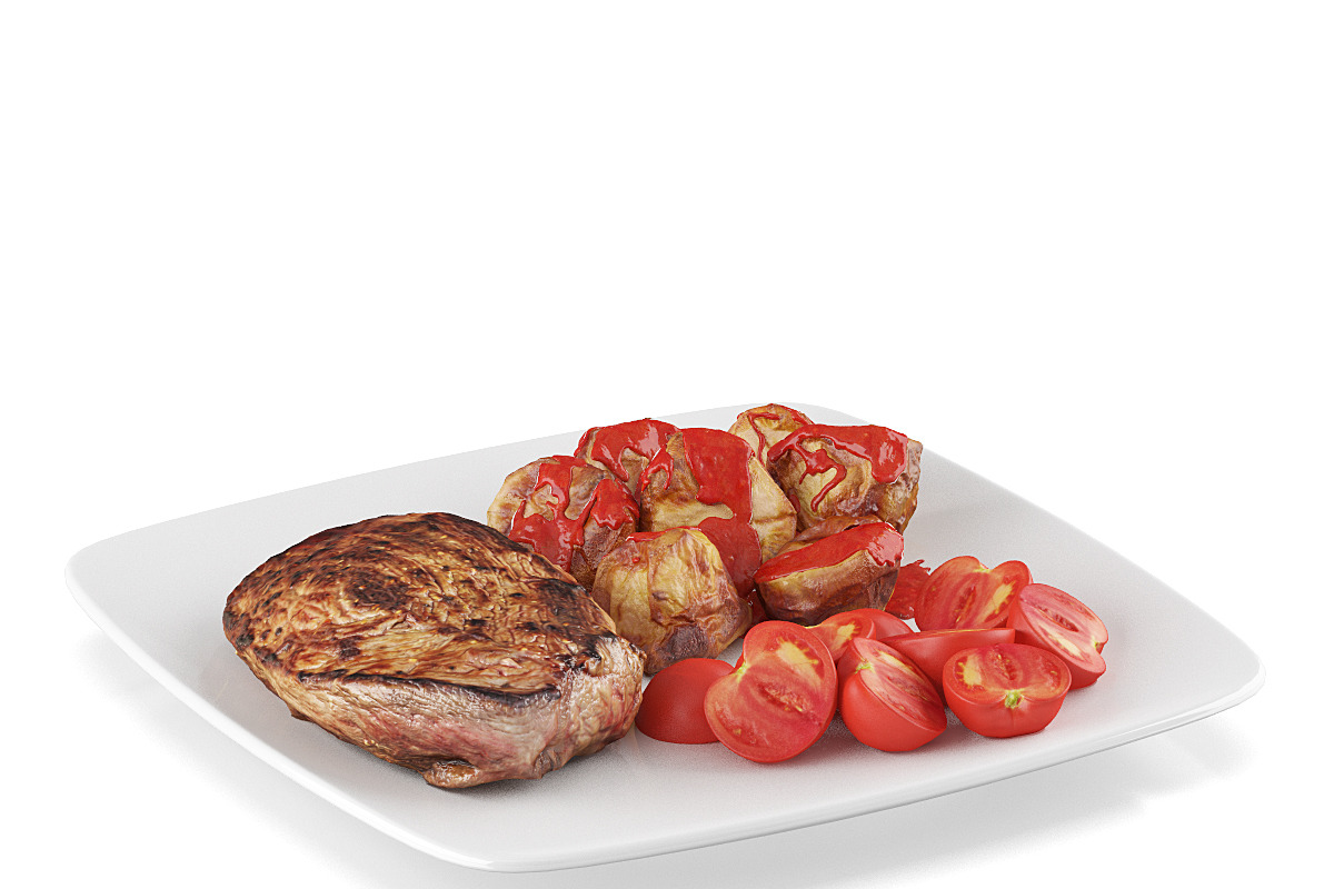 Steak with baked potatoes in Food - product preview 8