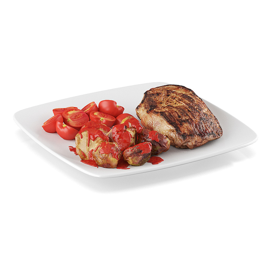 Steak with baked potatoes in Food - product preview 2