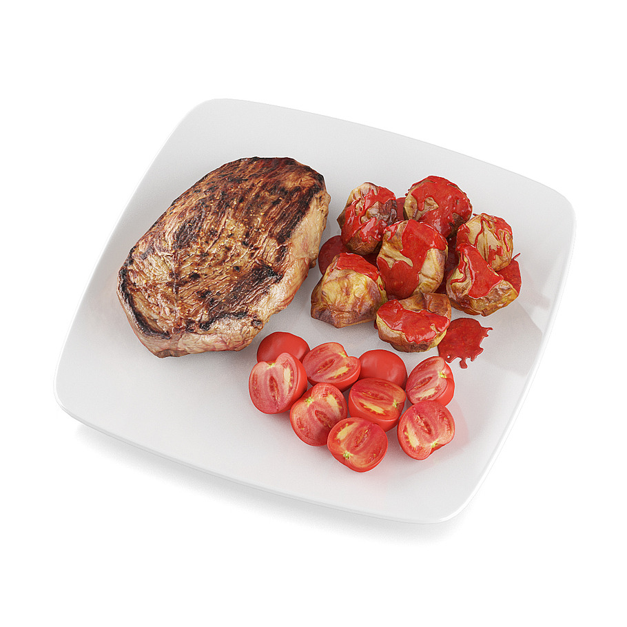 Steak with baked potatoes in Food - product preview 4