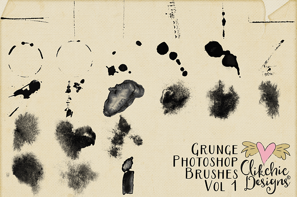 Grunge Texture Photoshop Brushes V1 in Photoshop Brushes - product preview 1