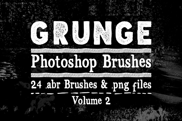 Grunge Texture Photoshop Brushes V2