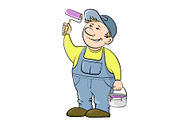 Worker house painter