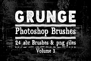 Grunge Texture Photoshop Brushes V3