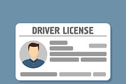 Car driver license identification 