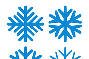 Snowflake icon. Flat vector illustra