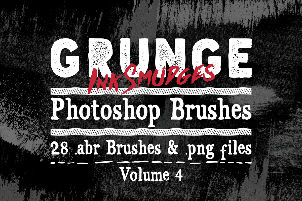Grunge Ink Photoshop Brushes V4 in Photoshop Brushes - product preview 8