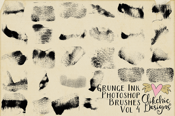 Grunge Ink Photoshop Brushes V4 in Photoshop Brushes - product preview 1