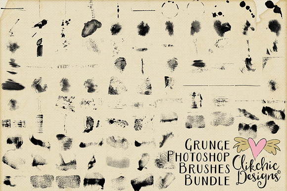 Grunge Texture Photoshop Brushes 50% in Photoshop Brushes - product preview 1