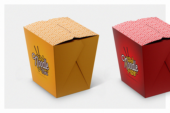 Noodles Box Mockup Set in Product Mockups - product preview 3