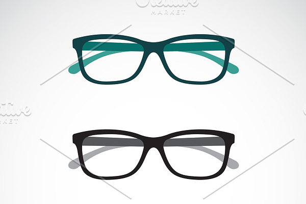 Set of eye glasses icons. 