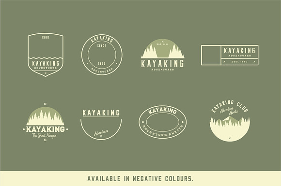 Travel Adventure Logo Creator Kit in Graphics - product preview 5