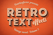 Photoshop Retro Text Effects vol.2