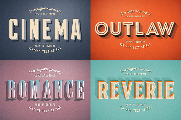 Photoshop Retro Text Effects vol.2 in Logo Templates - product preview 1