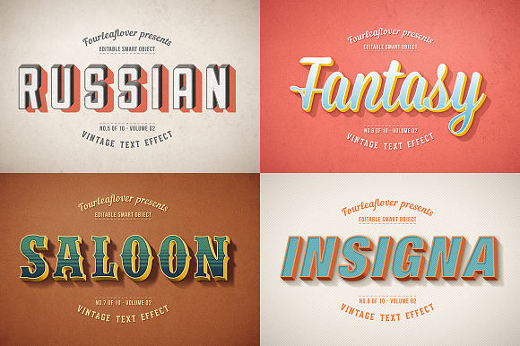 Photoshop Retro Text Effects vol.2 in Logo Templates - product preview 2